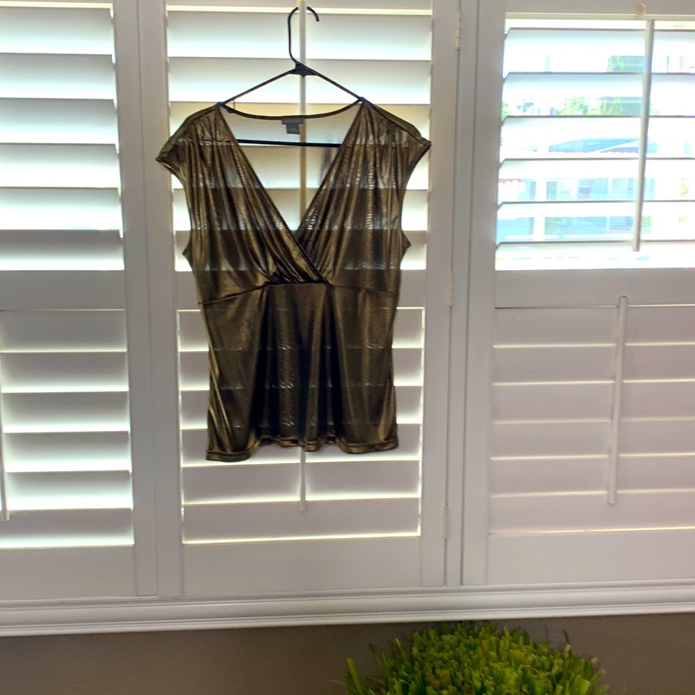 Gold metallic camisole